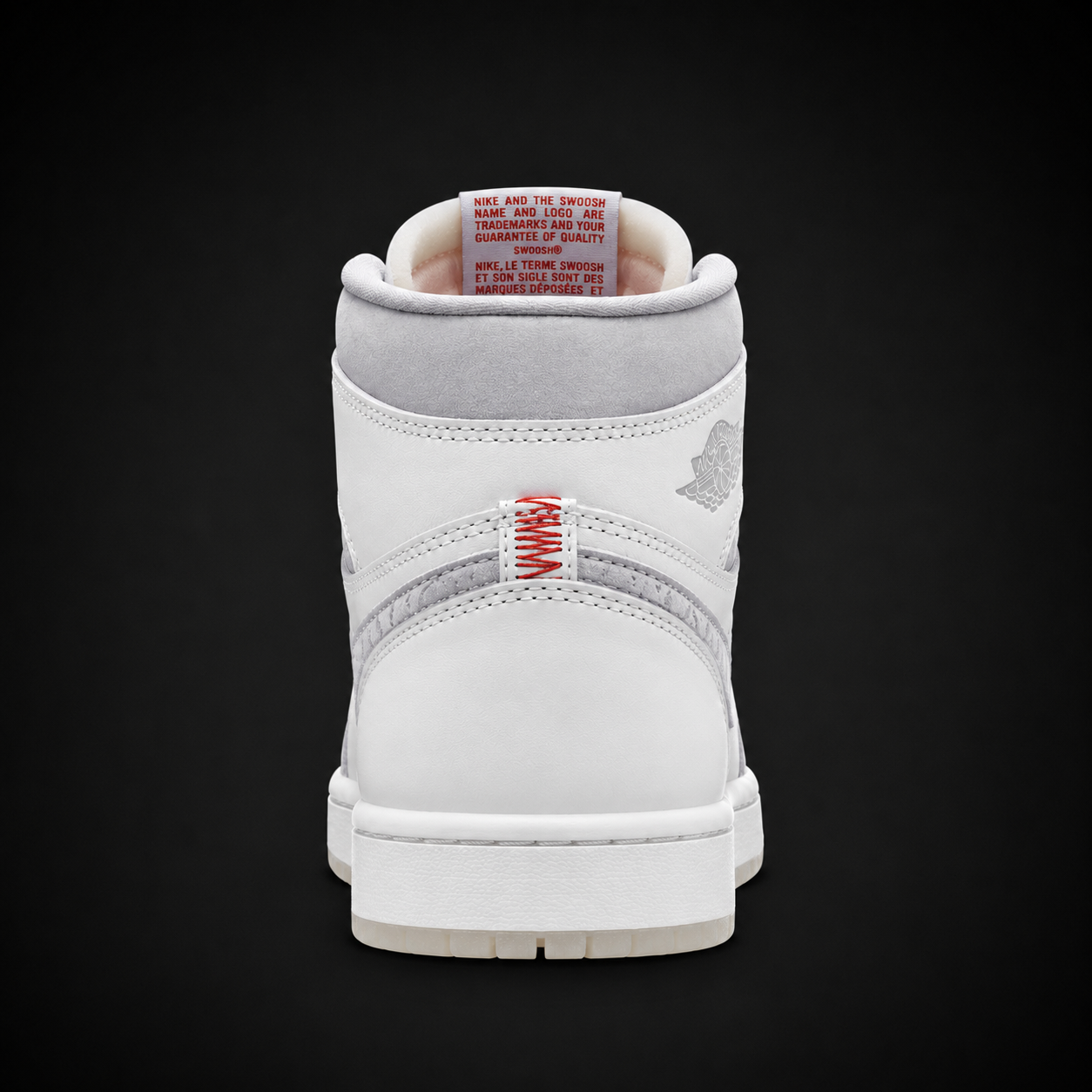 Air Jordan 1 High OG Sail University Red, vista trasera — Crazy!Duck Hype