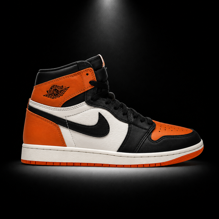 Air Jordan 1 High OG Shattered Backboard, vista lateral — Crazy!Duck Hype