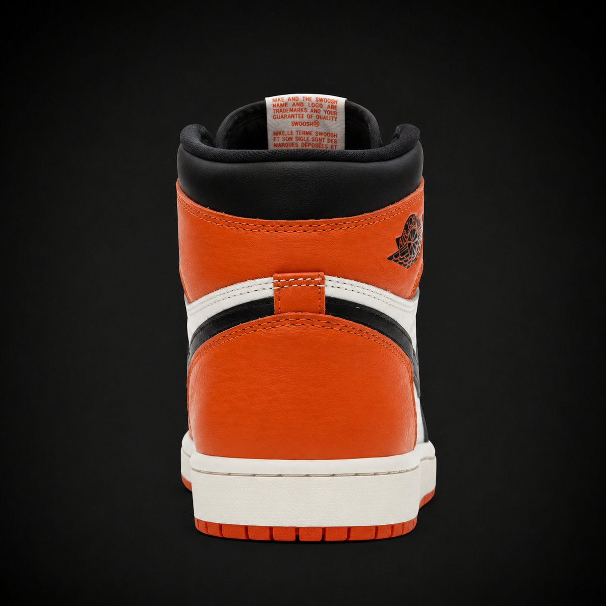 Air Jordan 1 High OG Shattered Backboard, vista trasera — Crazy!Duck Hype