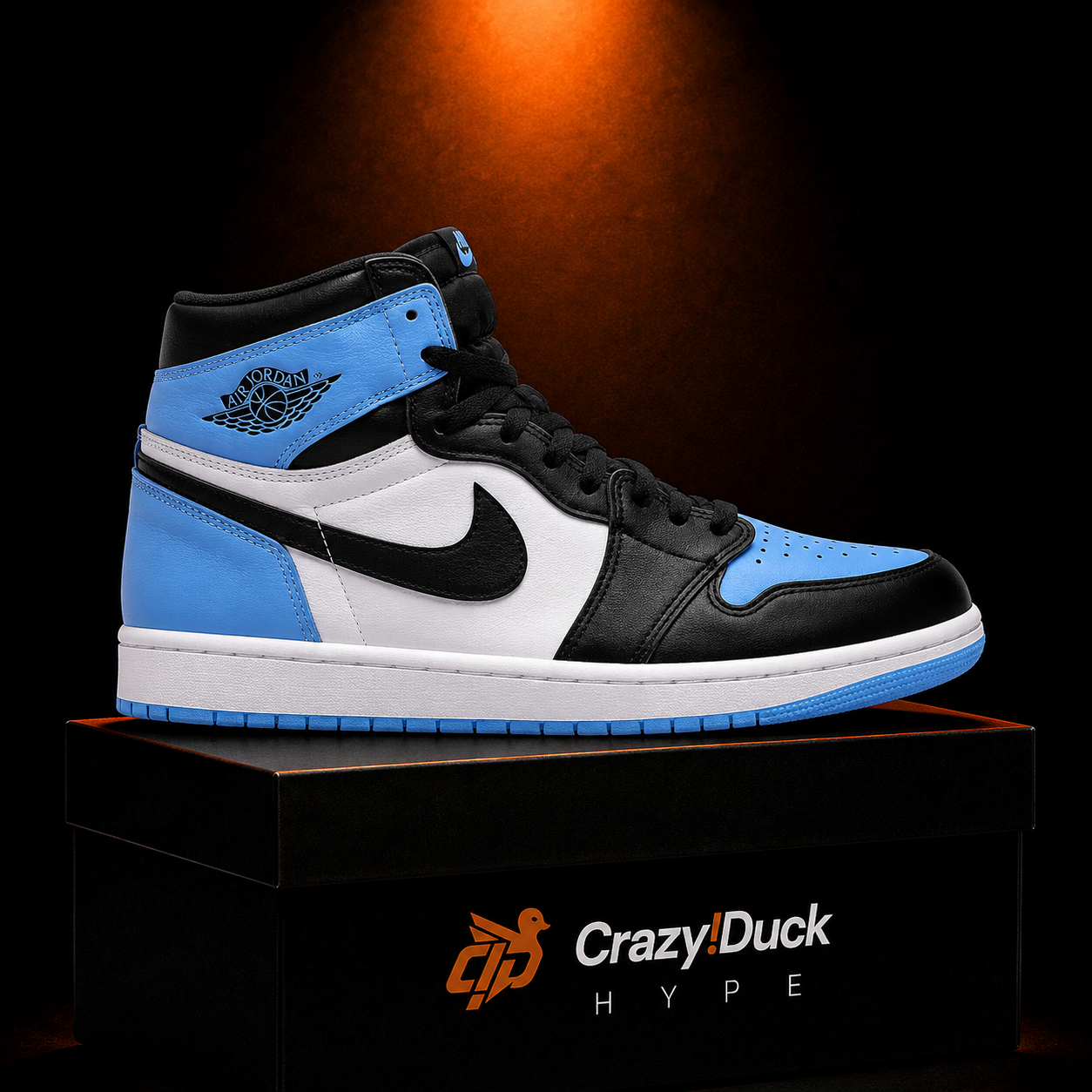 Air Jordan 1 High OG UNC Toe con empaque — Crazy!Duck Hype
