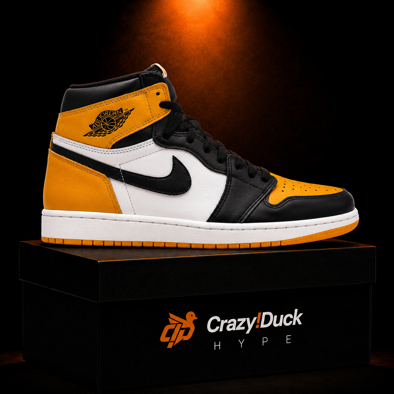 Air Jordan 1 High OG Yellow Toe con empaque — Crazy!Duck Hype