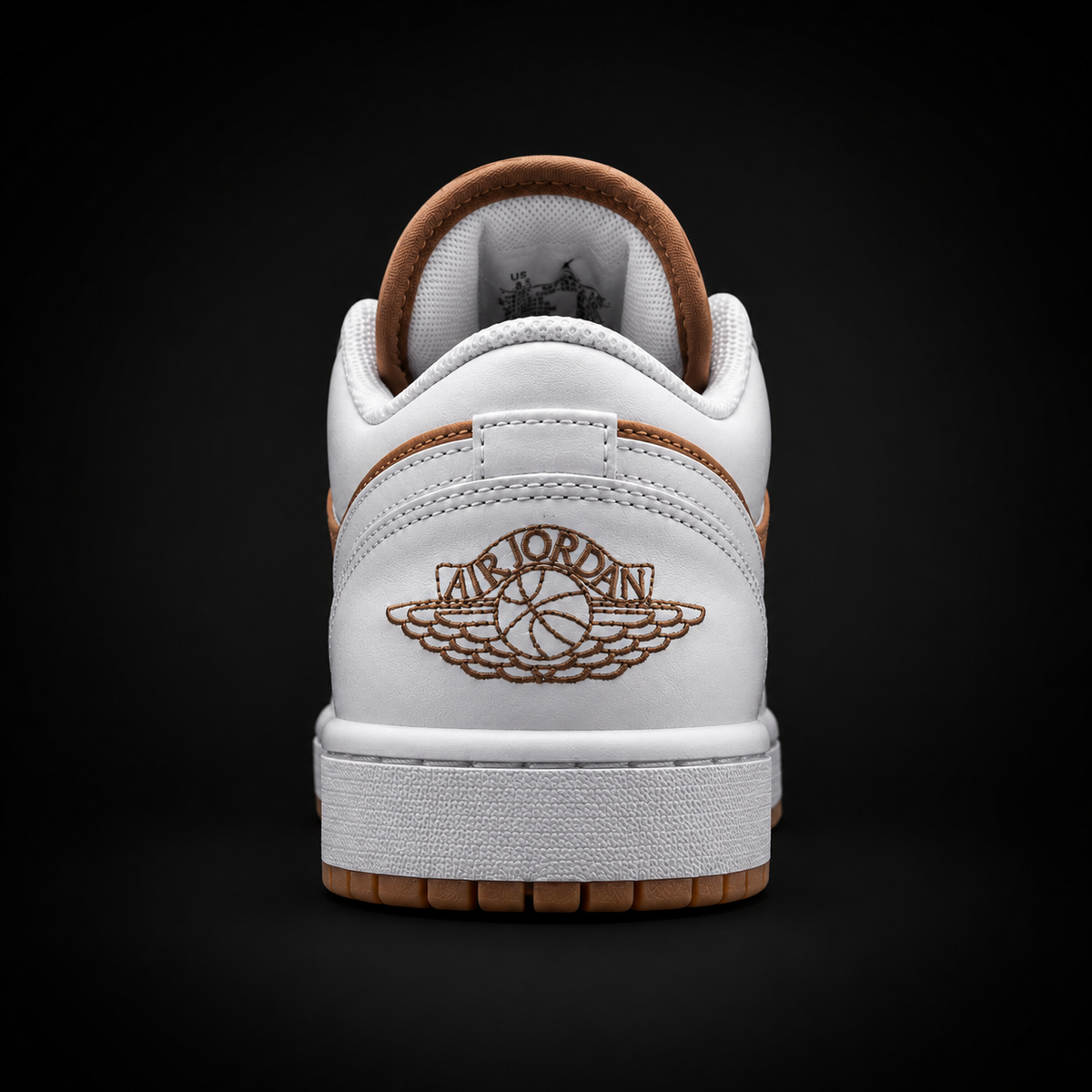 Air Jordan 1 Low Hemp White, vista trasera — Crazy!Duck Hype