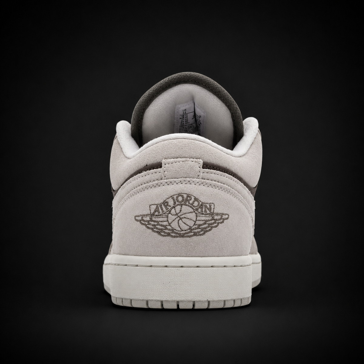 Air Jordan 1 Low SE Medium Olive, vista trasera — Crazy!Duck Hype