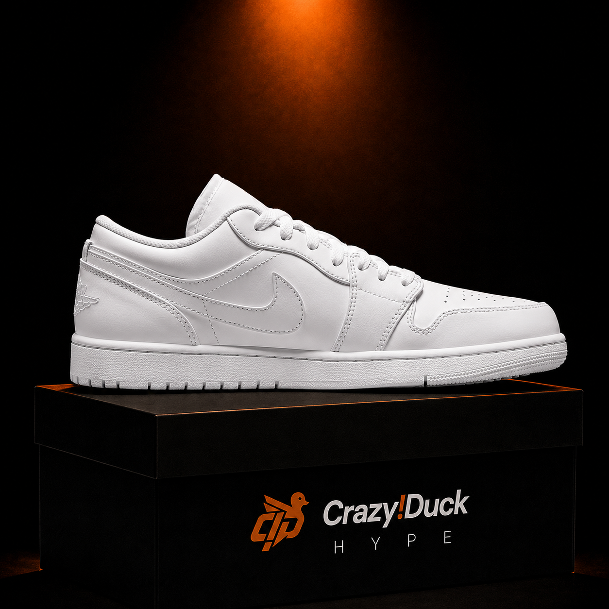 Air Jordan 1 Low White con empaque — Crazy!Duck Hype