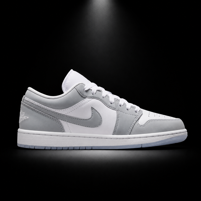 Air Jordan 1 Low Wolf Grey, vista lateral — Crazy!Duck Hype