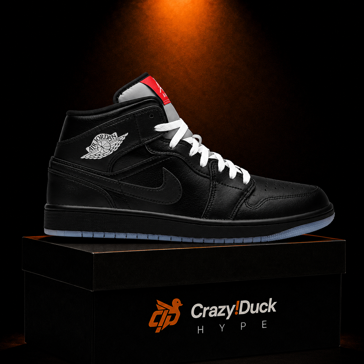 Air Jordan 1 Mid SE Black Metallic Reimagined con empaque — Crazy!Duck Hype