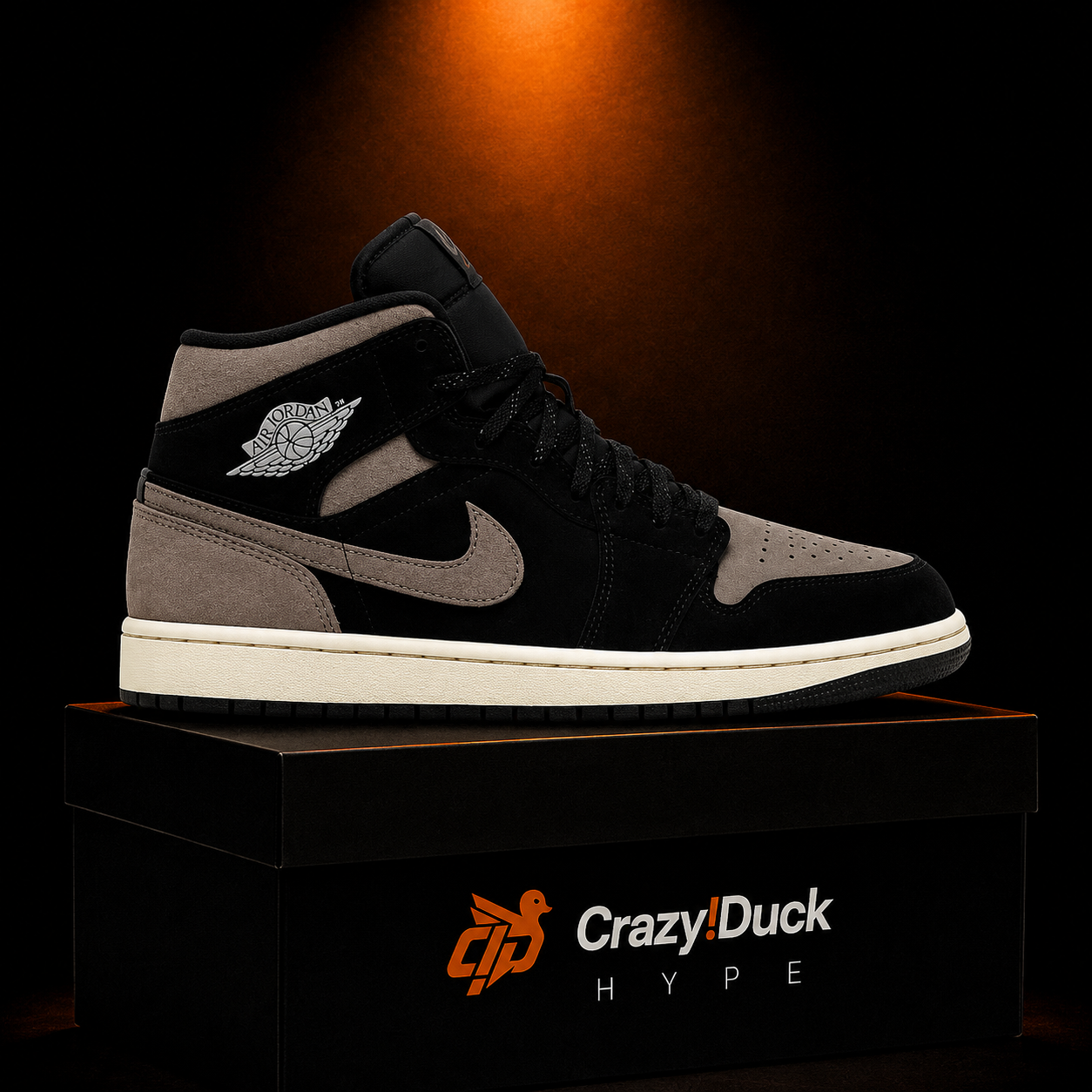 Air Jordan 1 Mid SE Olive Grey con empaque — Crazy!Duck Hype