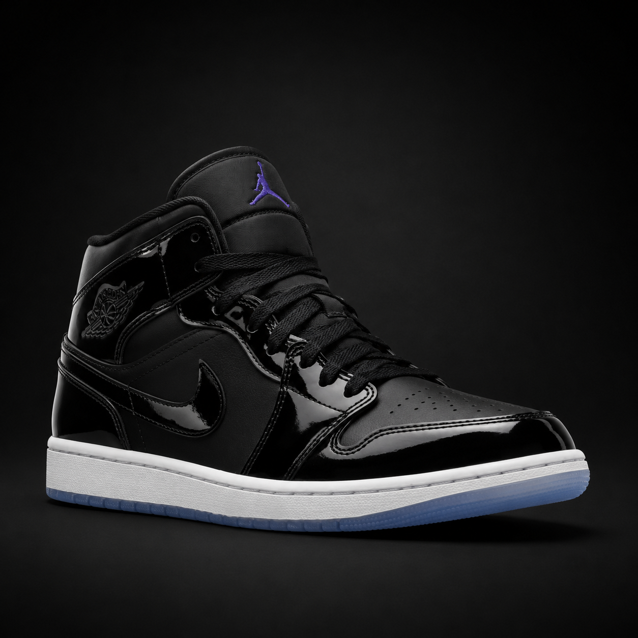 Air Jordan 1 Mid SE Space Jam, vista frontal — Crazy!Duck Hype