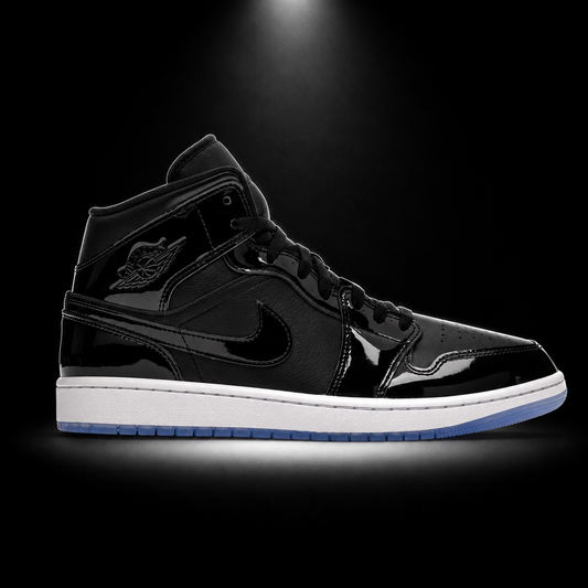 Air Jordan 1 Mid SE Space Jam, vista lateral — Crazy!Duck Hype