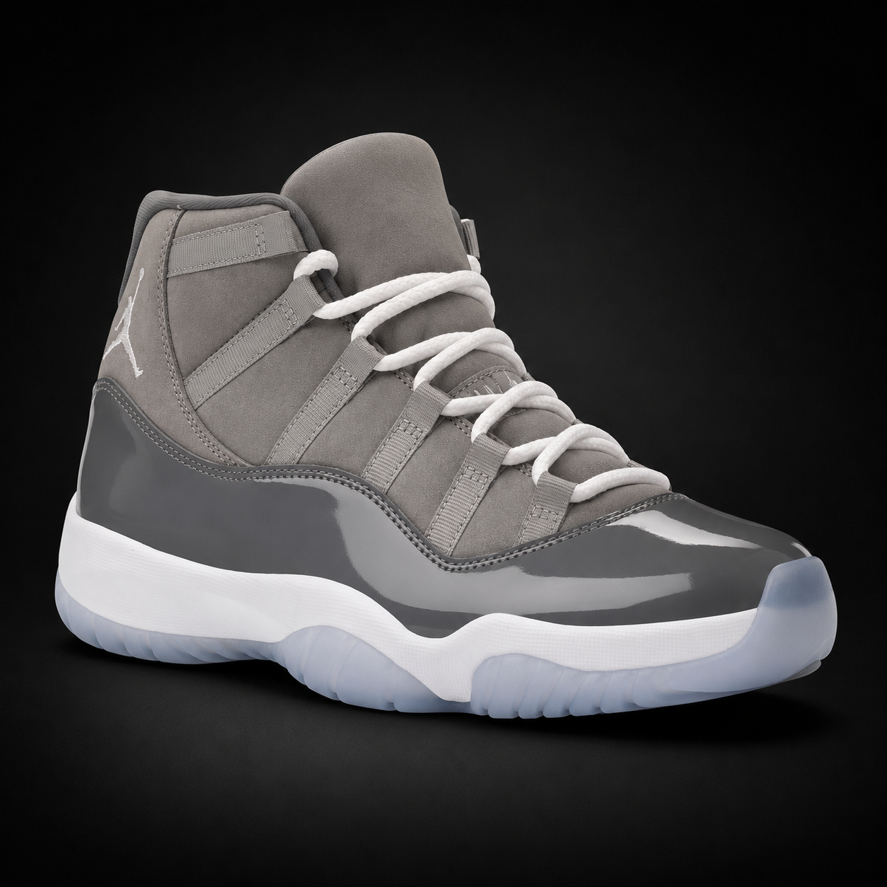 Air Jordan 11 Retro Cool Grey, vista frontal — Crazy!Duck Hype