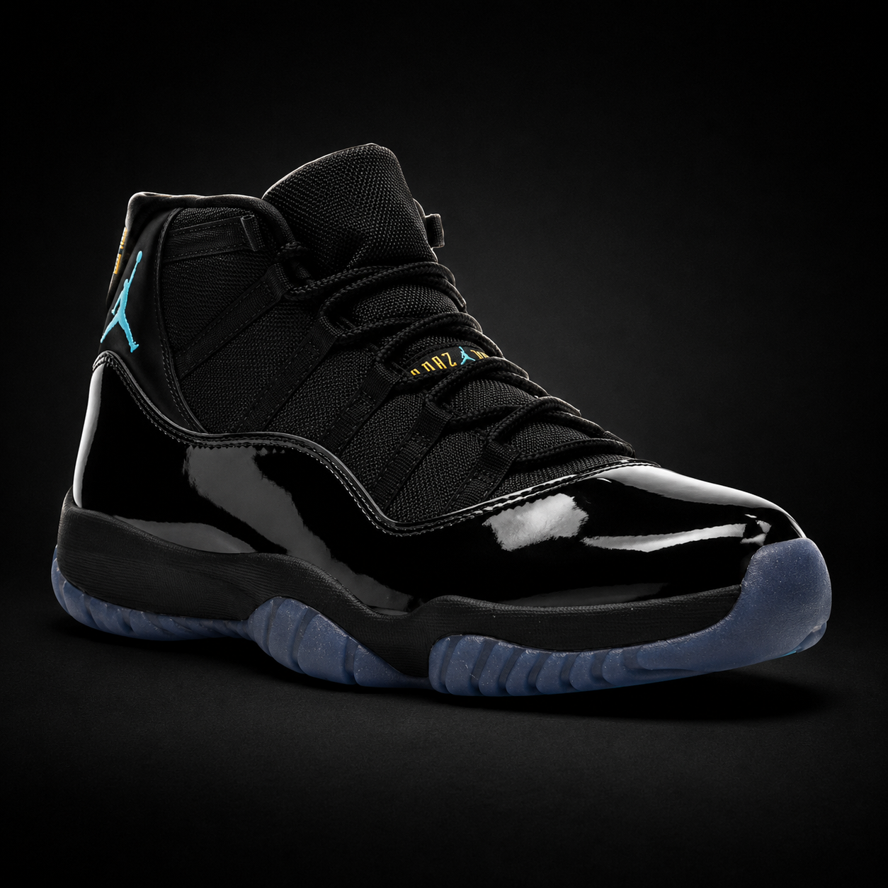 Air Jordan 11 Retro Gamma Blue, vista frontal — Crazy!Duck Hype