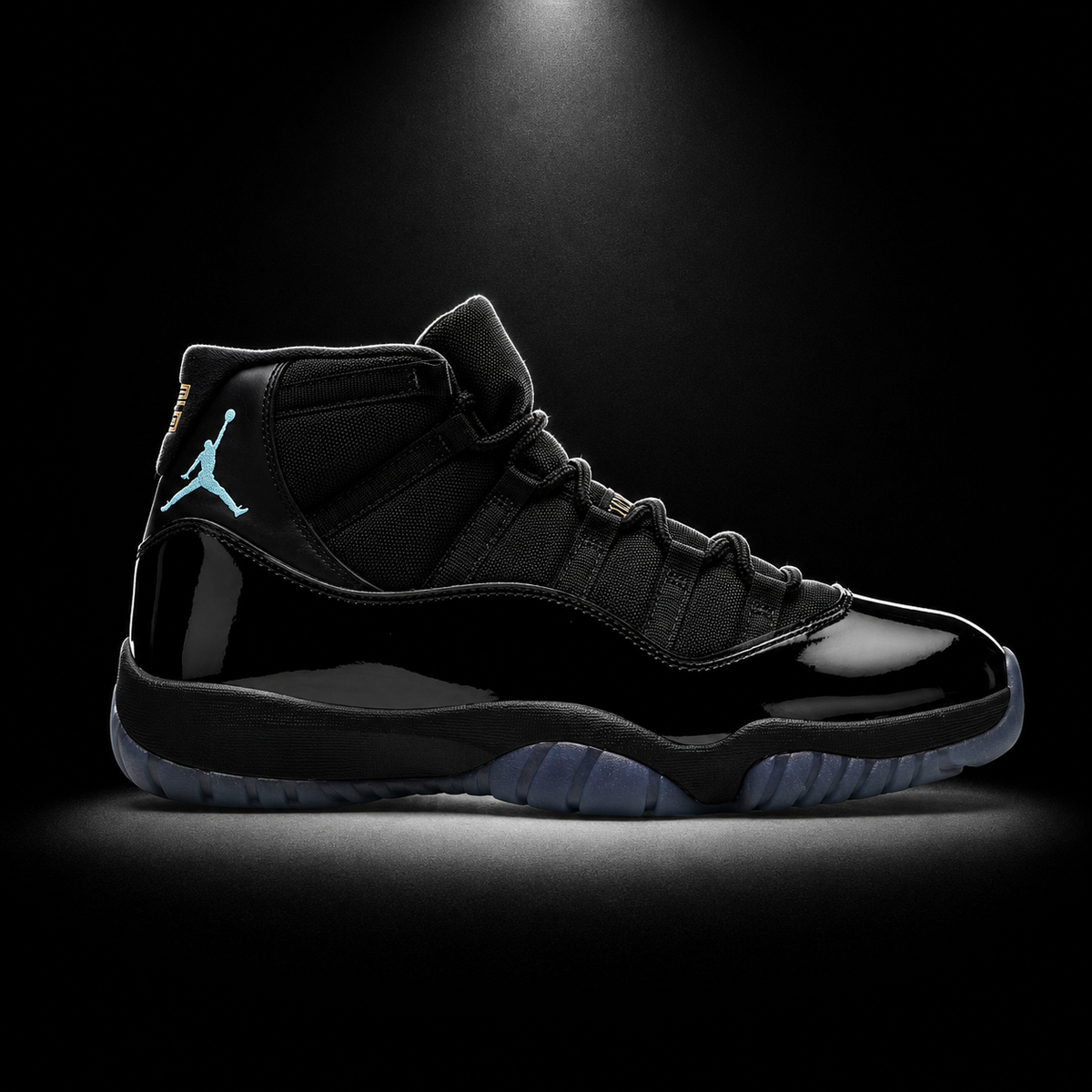 Air Jordan 11 Retro Gamma Blue, vista lateral — Crazy!Duck Hype