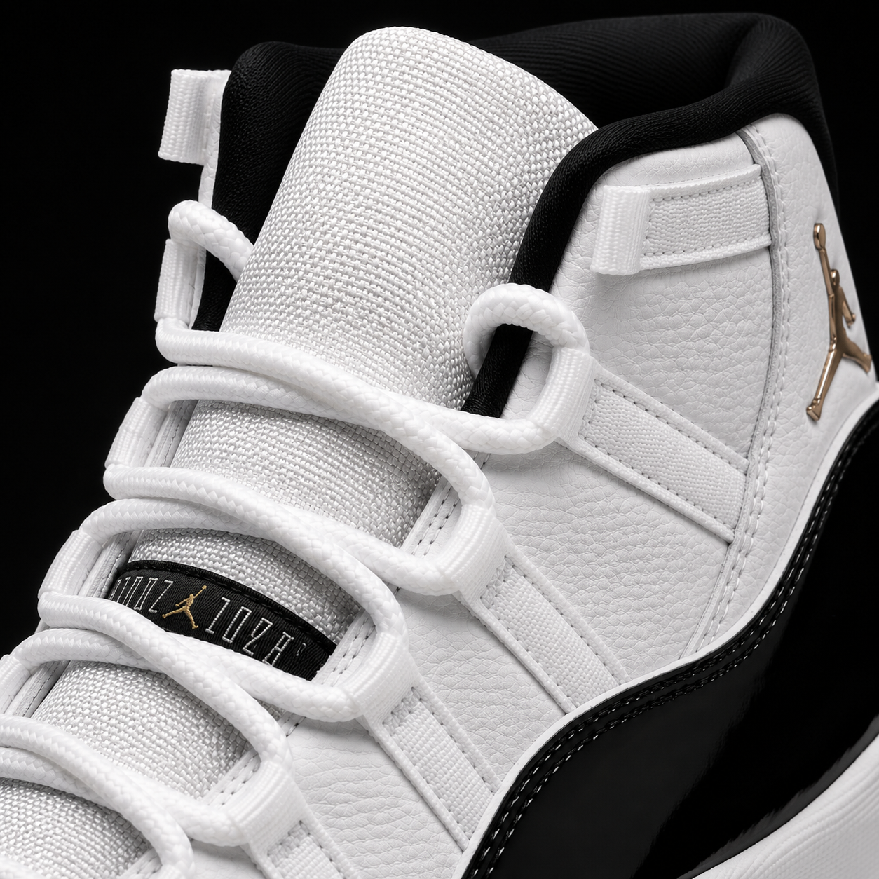 Air Jordan 11 Retro Gratitude, detalle de agujetas — Crazy!Duck Hype