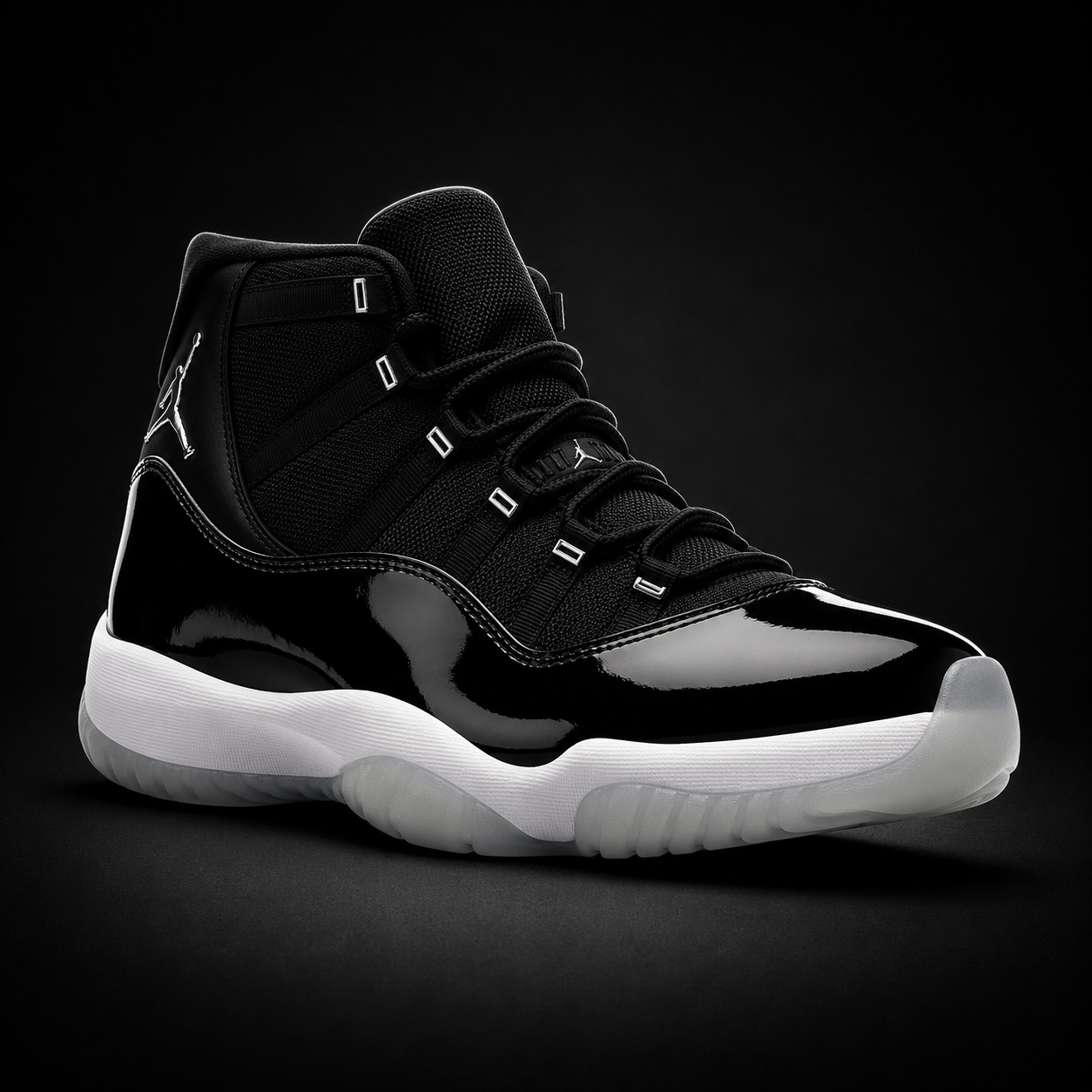 Air Jordan 11 Retro Jubilee 25th Anniversary, vista frontal — Crazy!Duck Hype