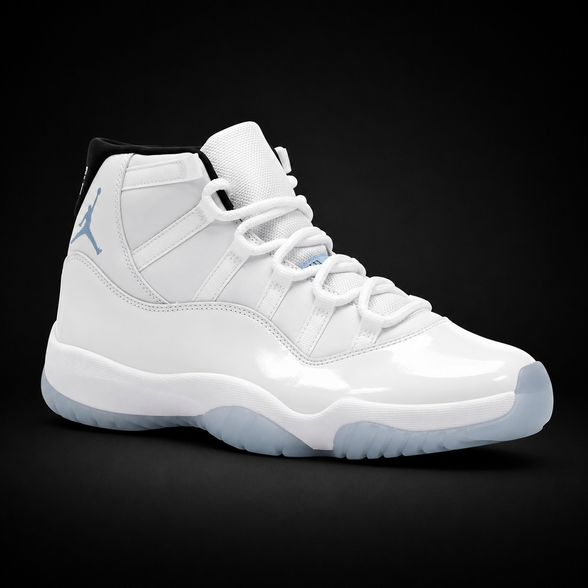Air Jordan 11 Retro Legend Blue, vista frontal — Crazy!Duck Hype