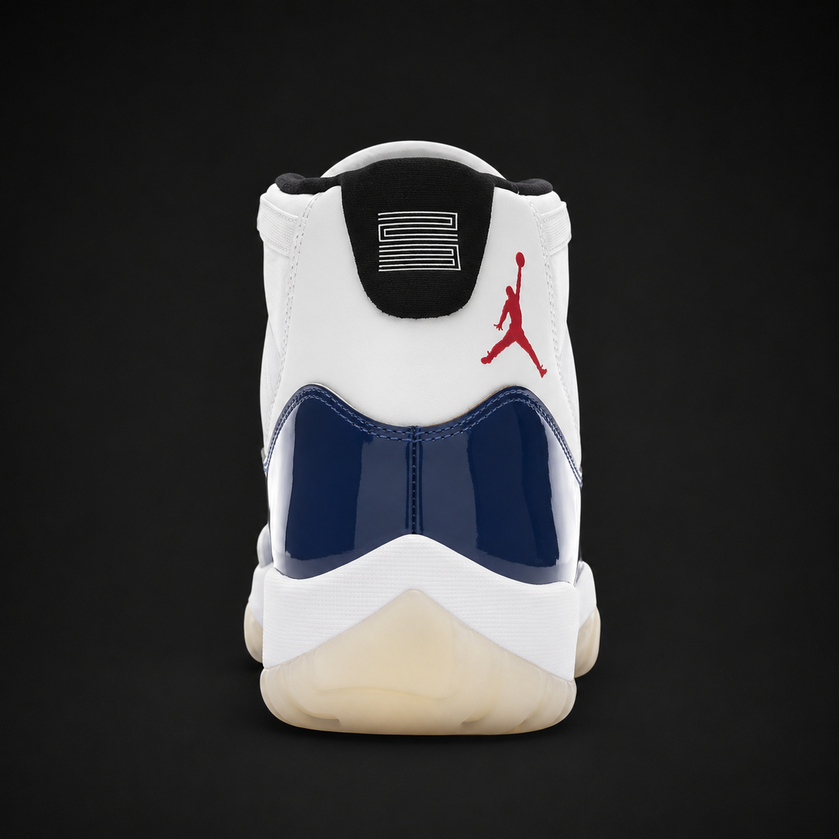 Air Jordan 11 Retro Rare Air, vista trasera — Crazy!Duck Hype