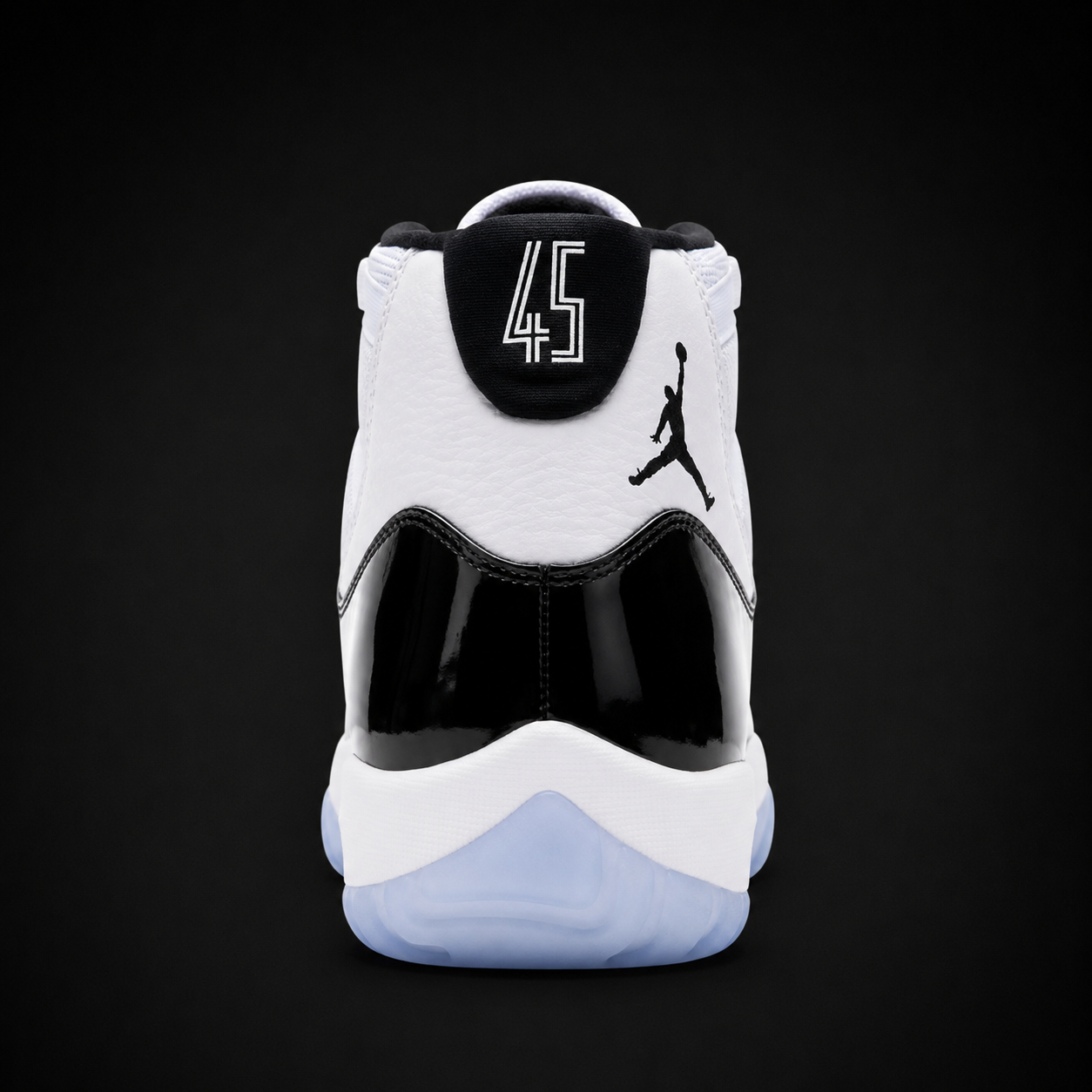 Air Jordan 11 Retro Concord, vista trasera — Crazy!Duck Hype