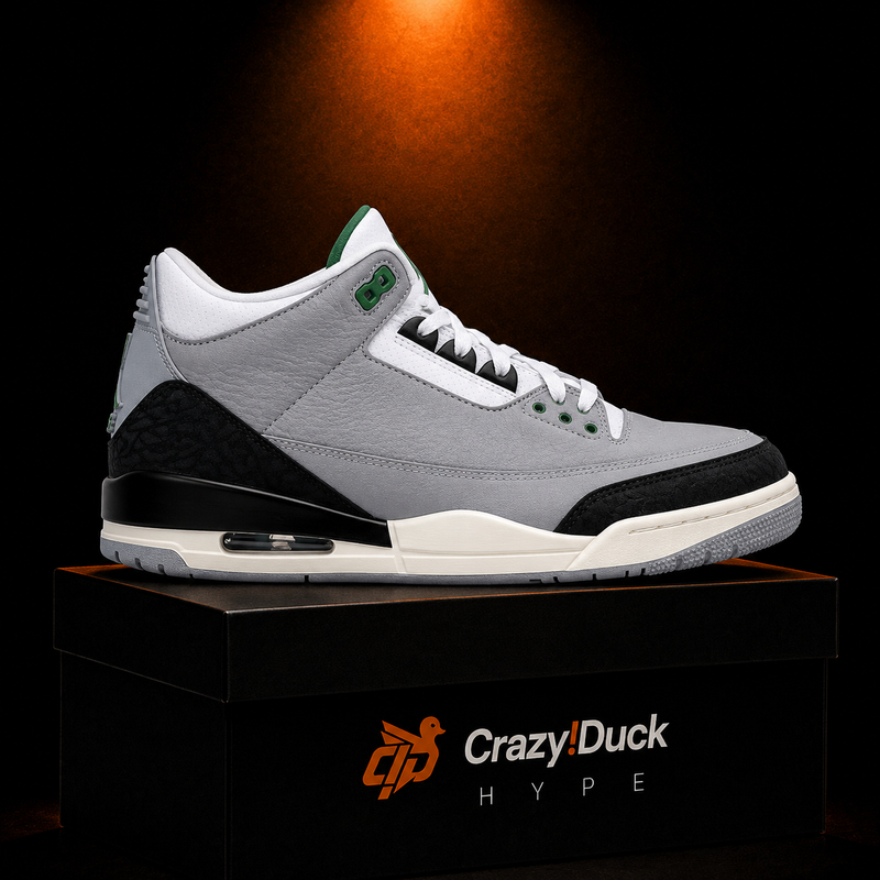 Air Jordan 3 Retro Chlorophyll con empaque — Crazy!Duck Hype
