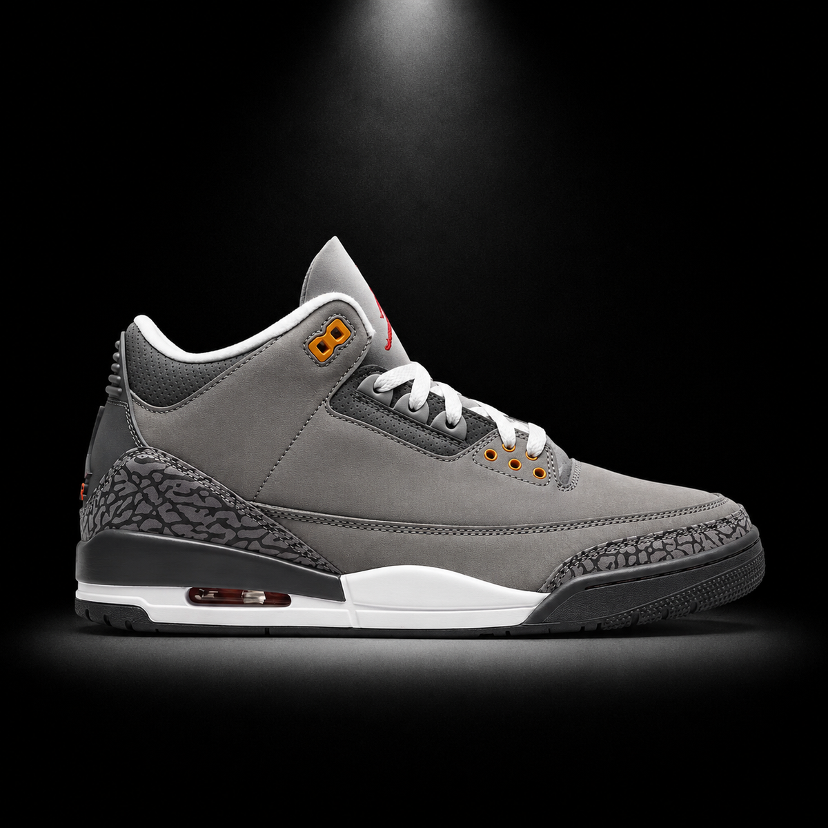 Air Jordan 3 Retro Cool Grey, vista lateral — Crazy!Duck Hype