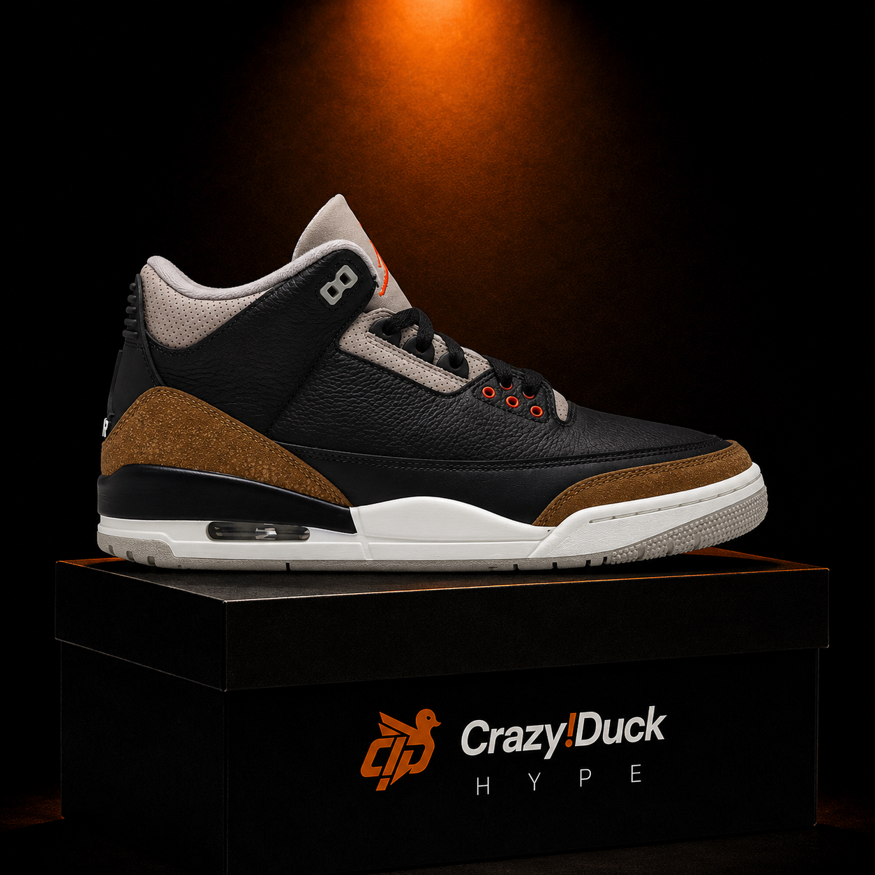 Air Jordan 3 Retro Desert Elephant con empaque — Crazy!Duck Hype