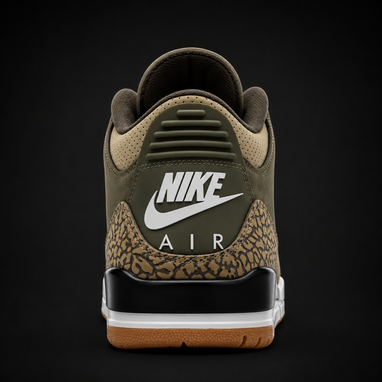 Air Jordan 3 Retro Family Affair, vista trasera — Crazy!Duck Hype