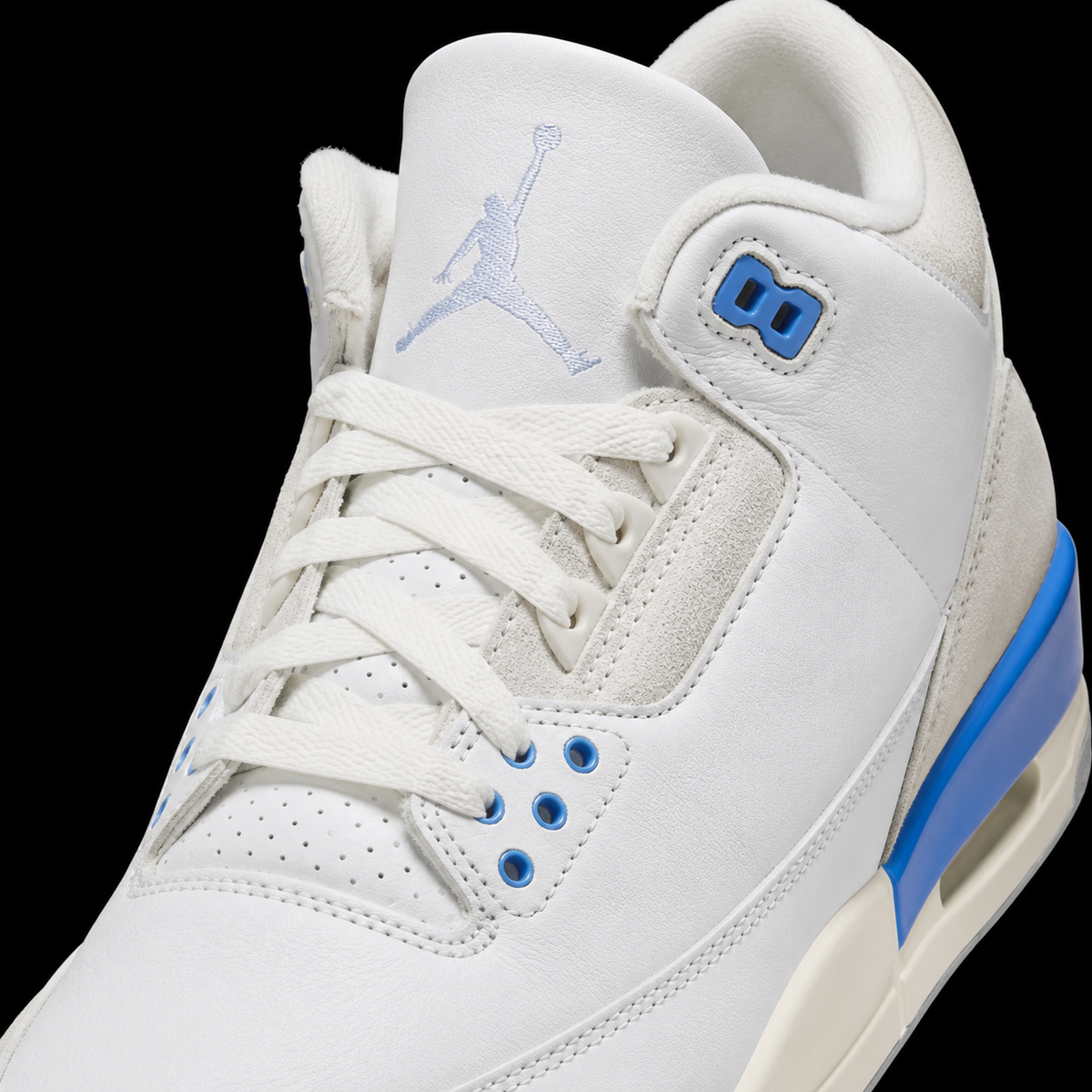 Air Jordan 3 Retro Lucky, detalle de agujetas — Crazy!Duck Hype