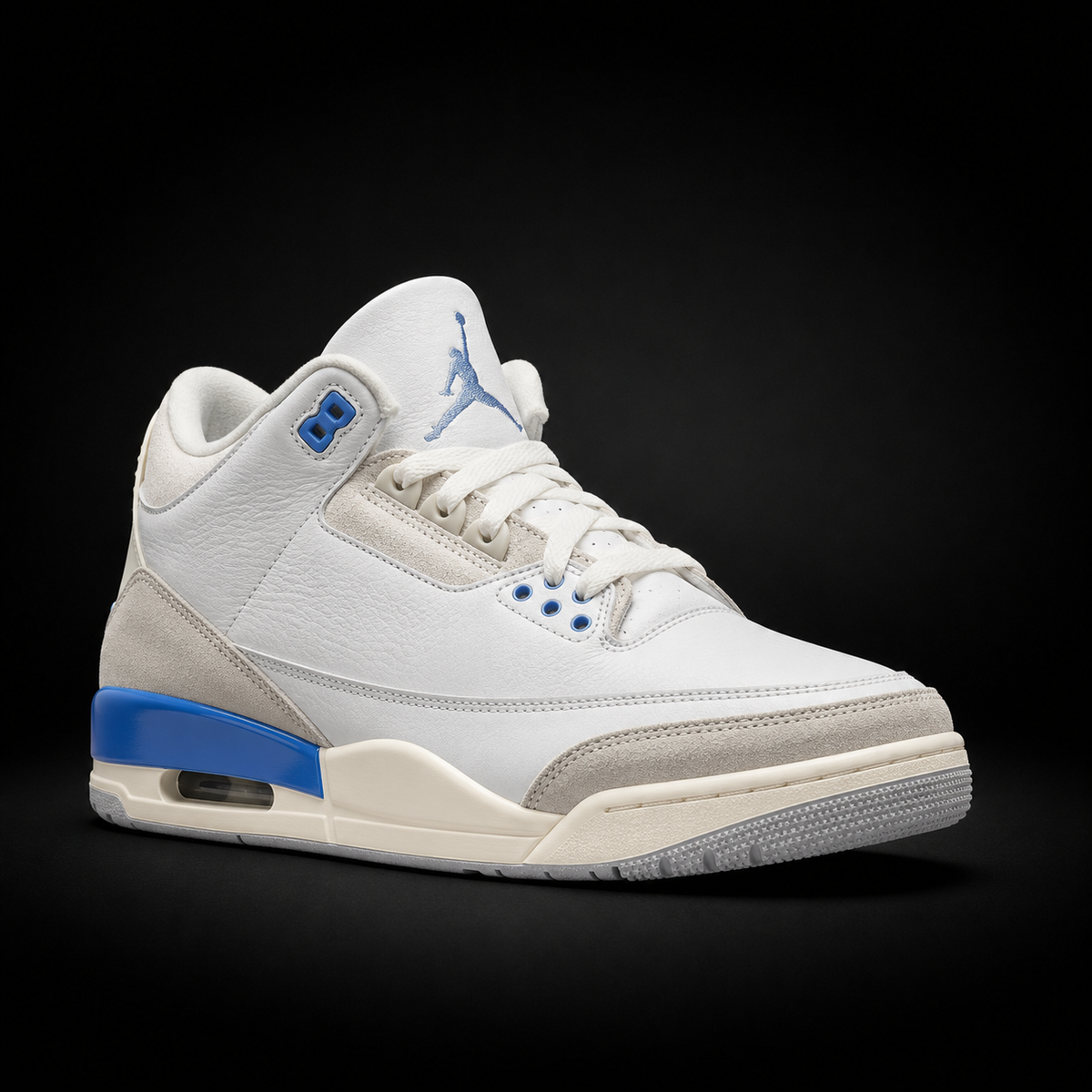 Air Jordan 3 Retro Lucky, vista frontal — Crazy!Duck Hype