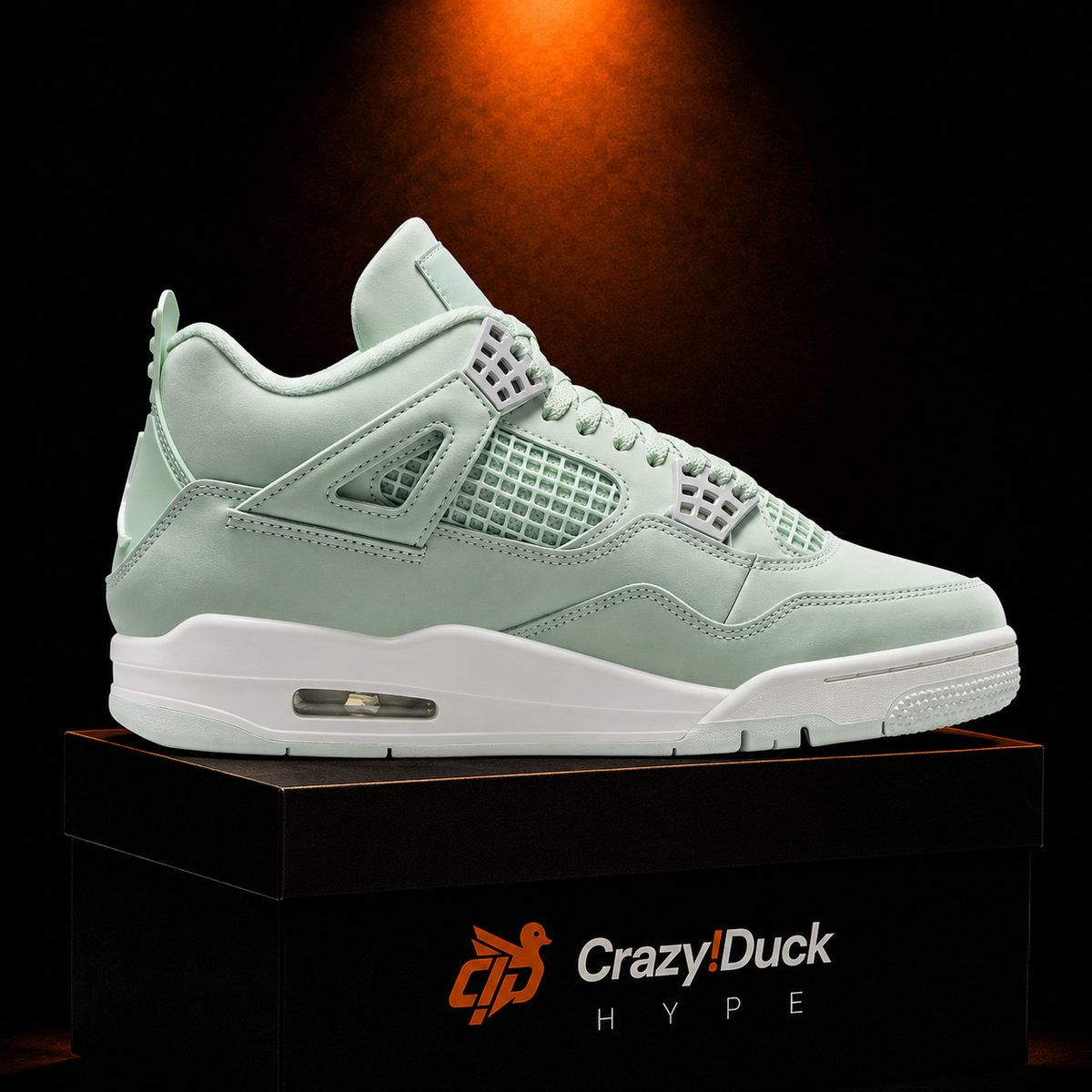 Air Jordan 4 Retro Abundance Seafoam con empaque — Crazy!Duck Hype