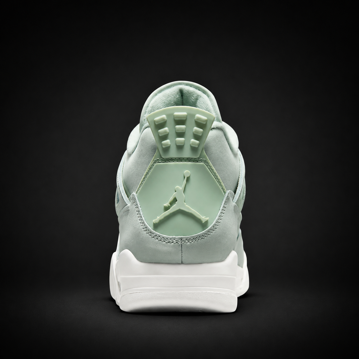Air Jordan 4 Retro Abundance Seafoam, vista trasera — Crazy!Duck Hype
