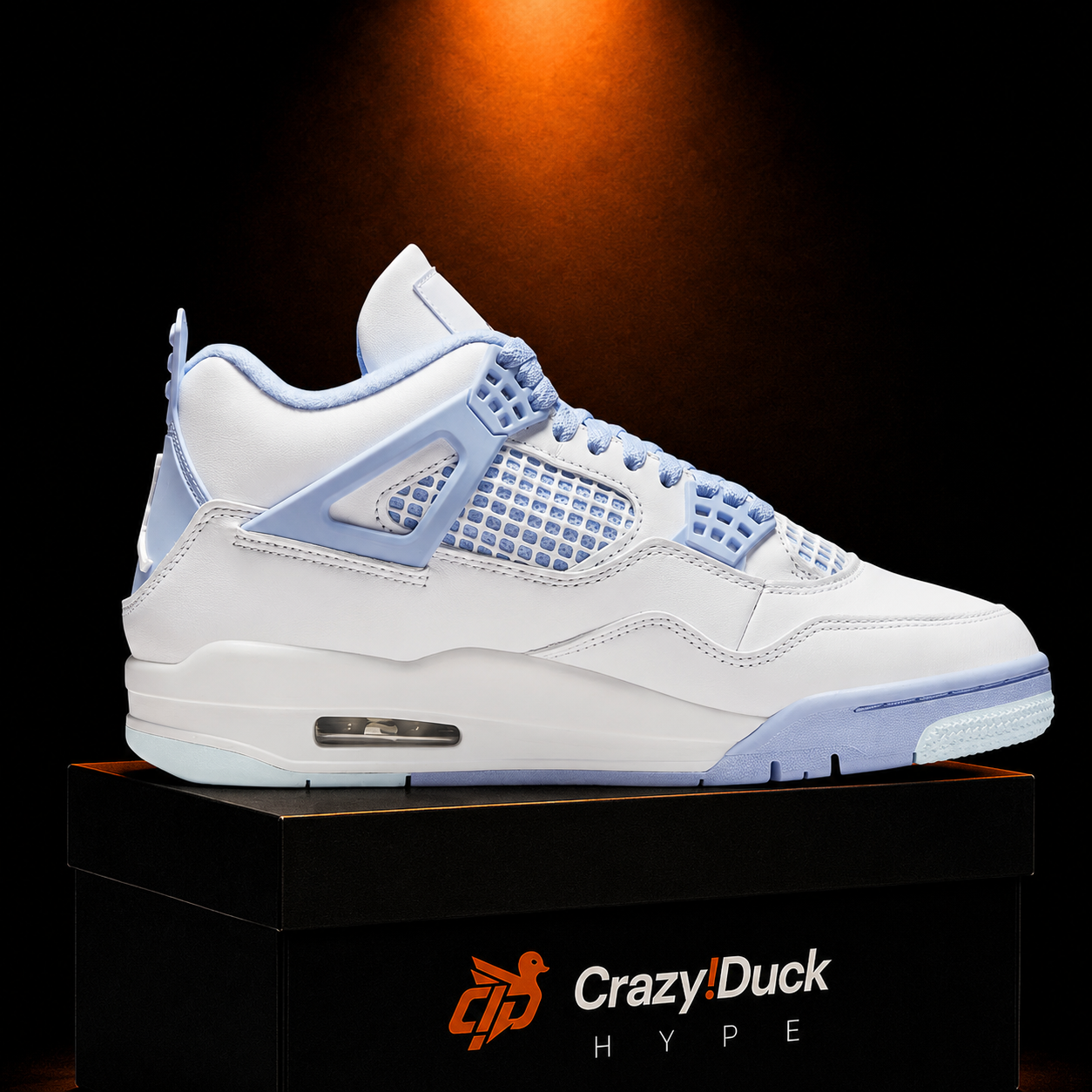 Air Jordan 4 Retro Aluminum con empaque — Crazy!Duck Hype