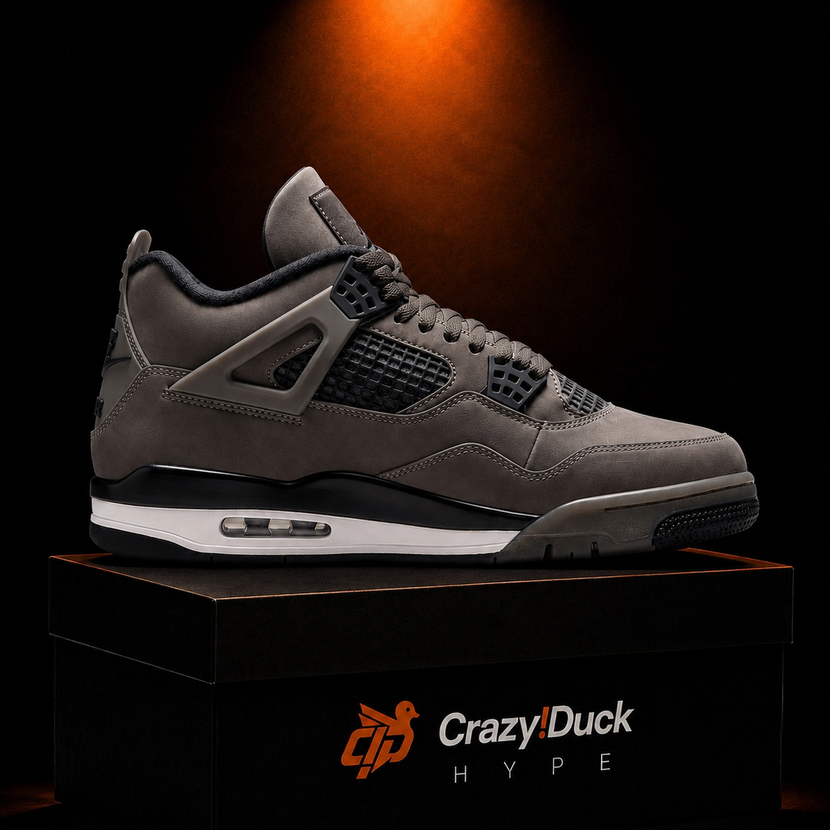 Air Jordan 4 Retro Cave Stone con empaque — Crazy!Duck Hype