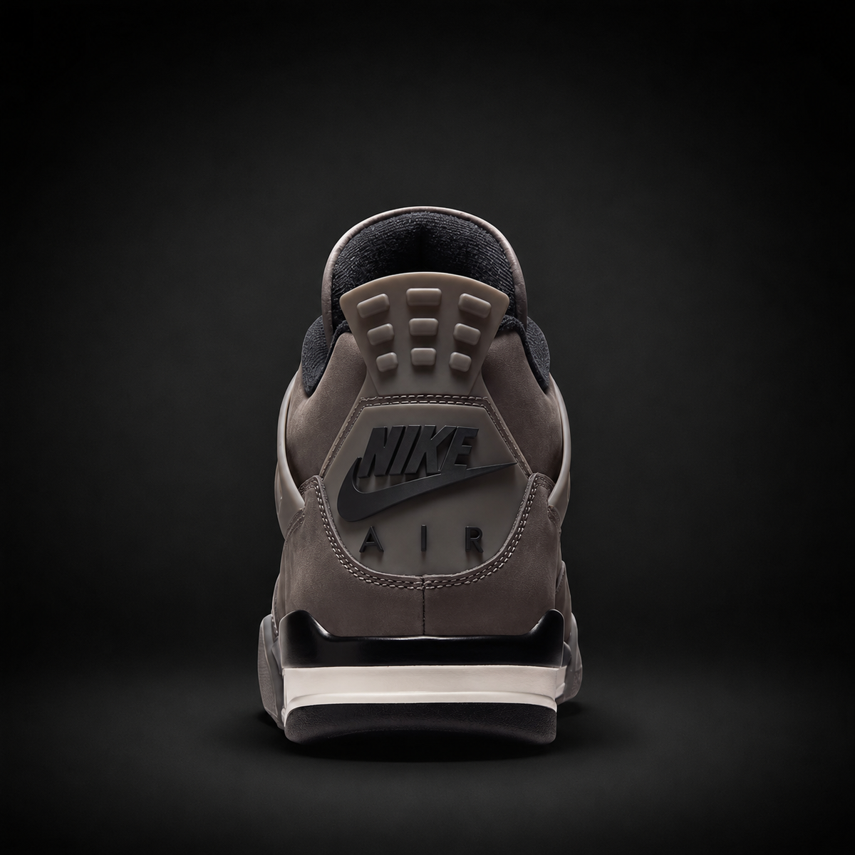 Air Jordan 4 Retro Cave Stone, vista trasera — Crazy!Duck Hype