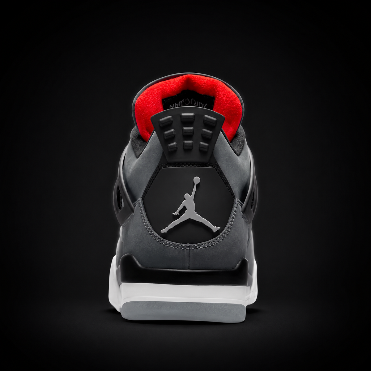 Air Jordan 4 Retro Infrared, vista trasera — Crazy!Duck Hype