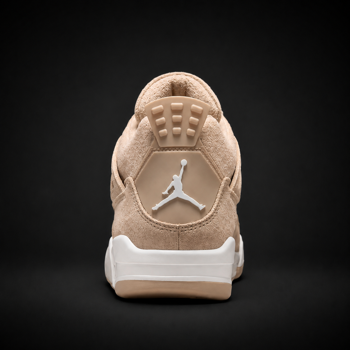 Air Jordan 4 Retro Marron Cozy Girl, vista trasera — Crazy!Duck Hype