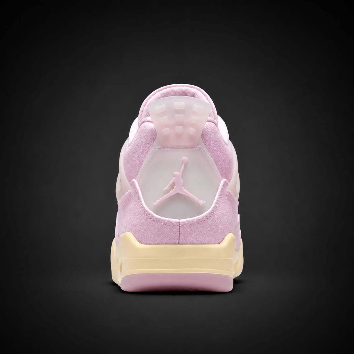 Air Jordan 4 Retro Pearl Pink & Iced Carmine, vista trasera — Crazy!Duck Hype
