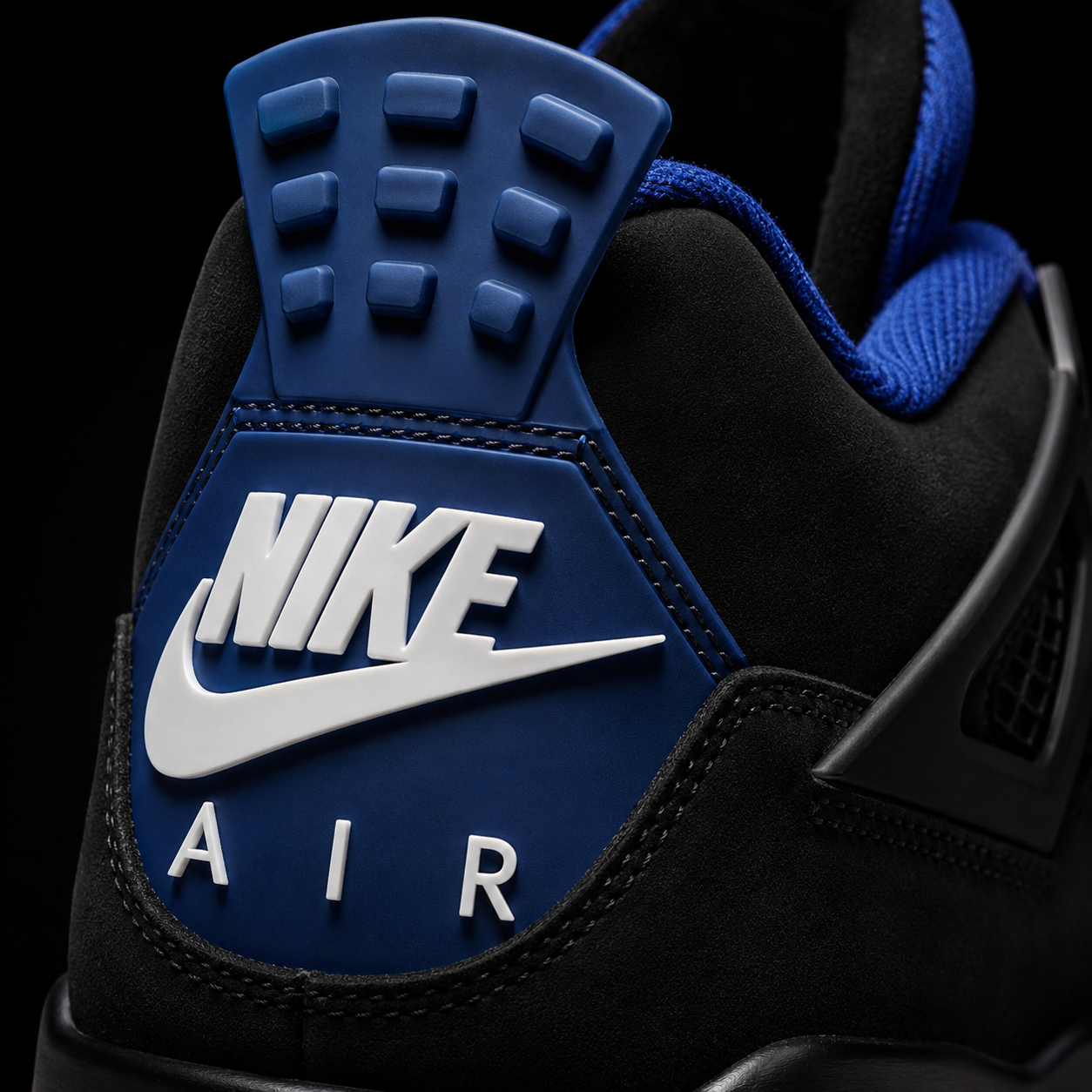 Air Jordan 4 Retro Rare Air, detalle de logo y material — Crazy!Duck Hype