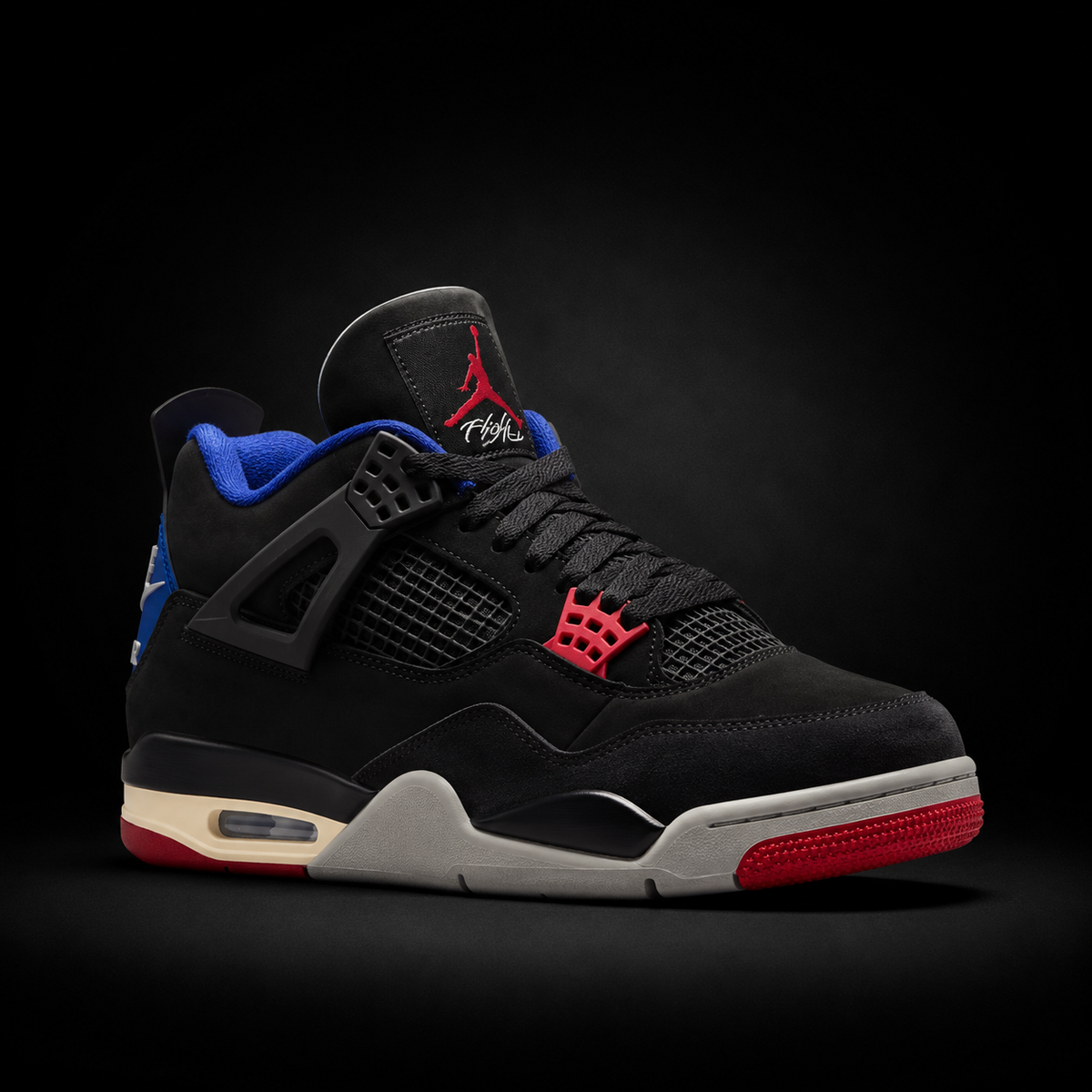 Air Jordan 4 Retro Rare Air, vista frontal — Crazy!Duck Hype
