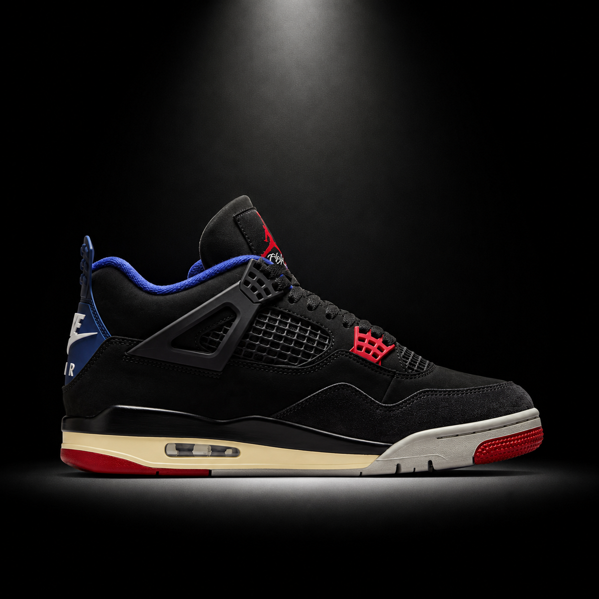 Air Jordan 4 Retro Rare Air, vista lateral — Crazy!Duck Hype