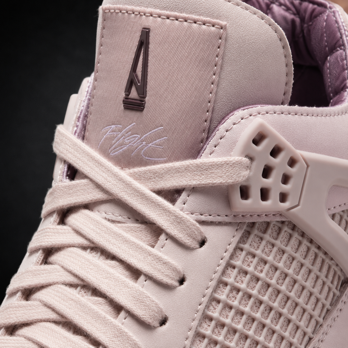 Air Jordan 4 Retro SP x A Ma Maniere While You Were Sleeping, detalle de agujetas — Crazy!Duck Hype