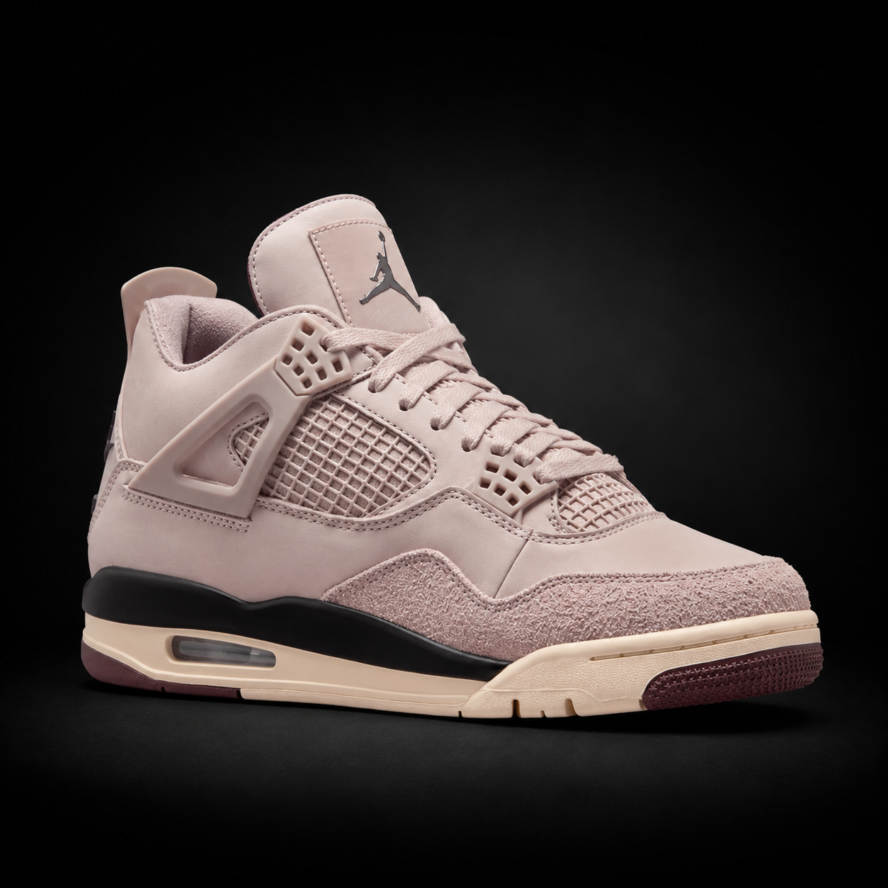 Air Jordan 4 Retro SP x A Ma Maniere While You Were Sleeping, vista frontal — Crazy!Duck Hype