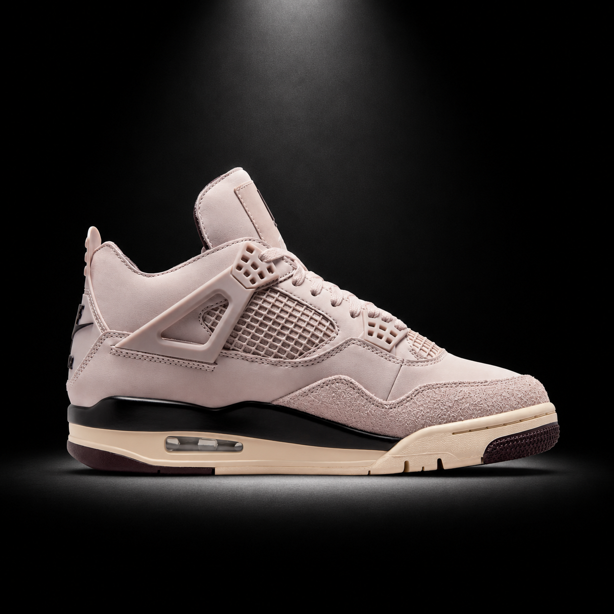 Air Jordan 4 Retro SP x A Ma Maniere While You Were Sleeping, vista lateral — Crazy!Duck Hype