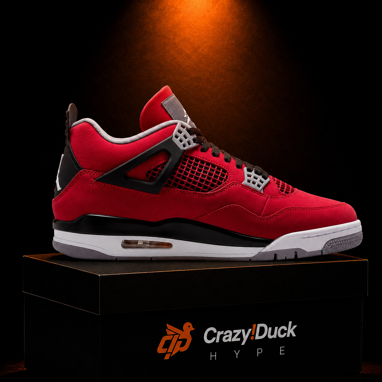 Air Jordan 4 Retro Toro Bravo Fire Red con empaque — Crazy!Duck Hype