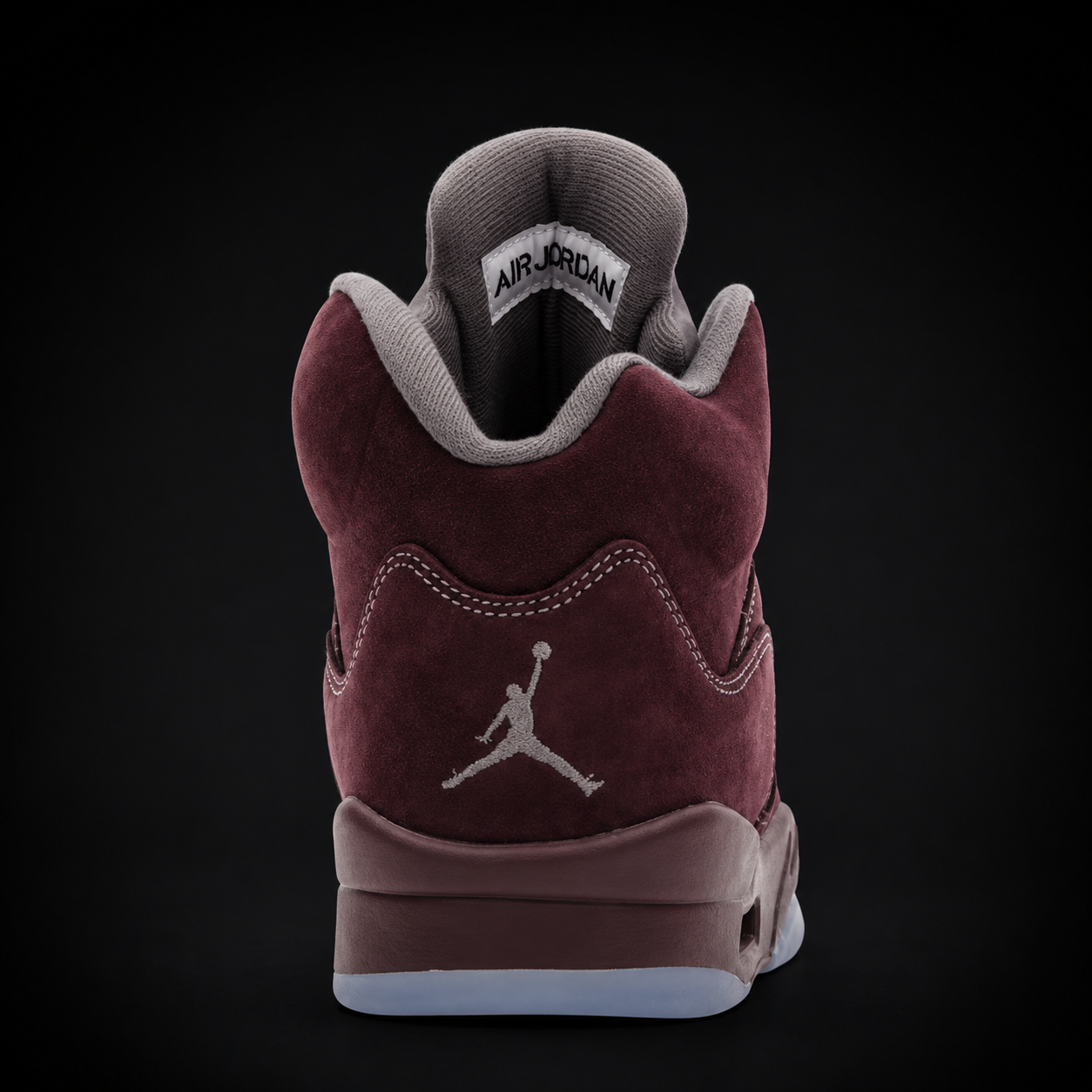 Air Jordan 5 Retro Burgundy, vista trasera — Crazy!Duck Hype