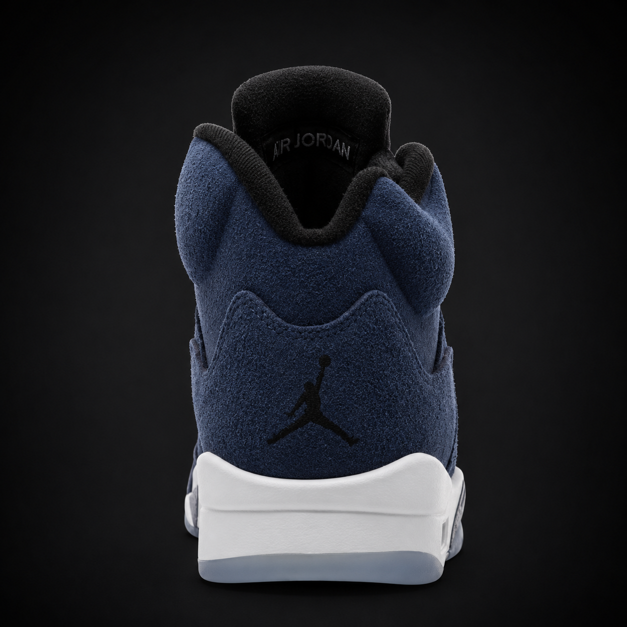 Air Jordan 5 Retro Navy, vista trasera — Crazy!Duck Hype