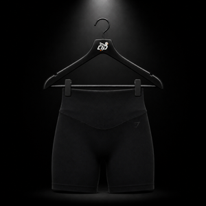 Gymshark Activate Seamless Shorts Black, vista frontal — Crazy!Duck Hype