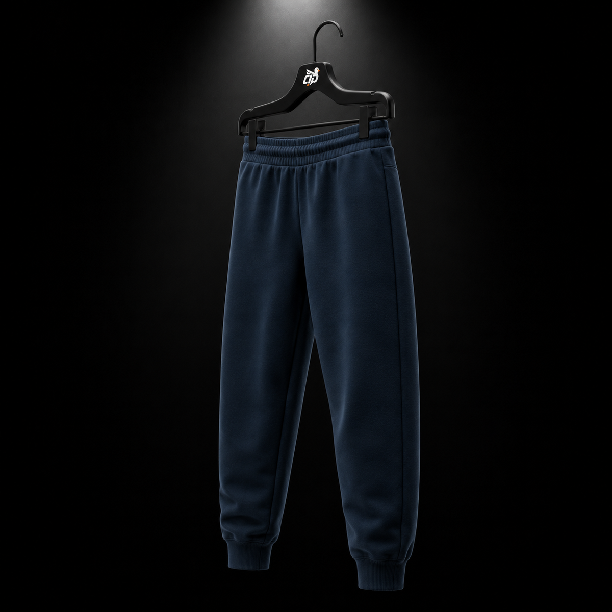 Gymshark Crest Joggers Navy, vista trasera — Crazy!Duck Hype