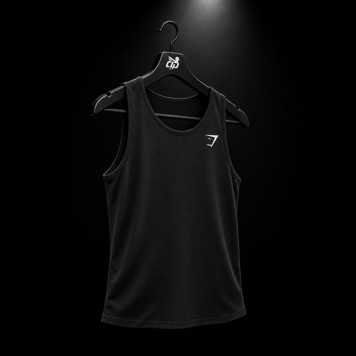 Gymshark Critical Tank Black, vista completa — Crazy!Duck Hype