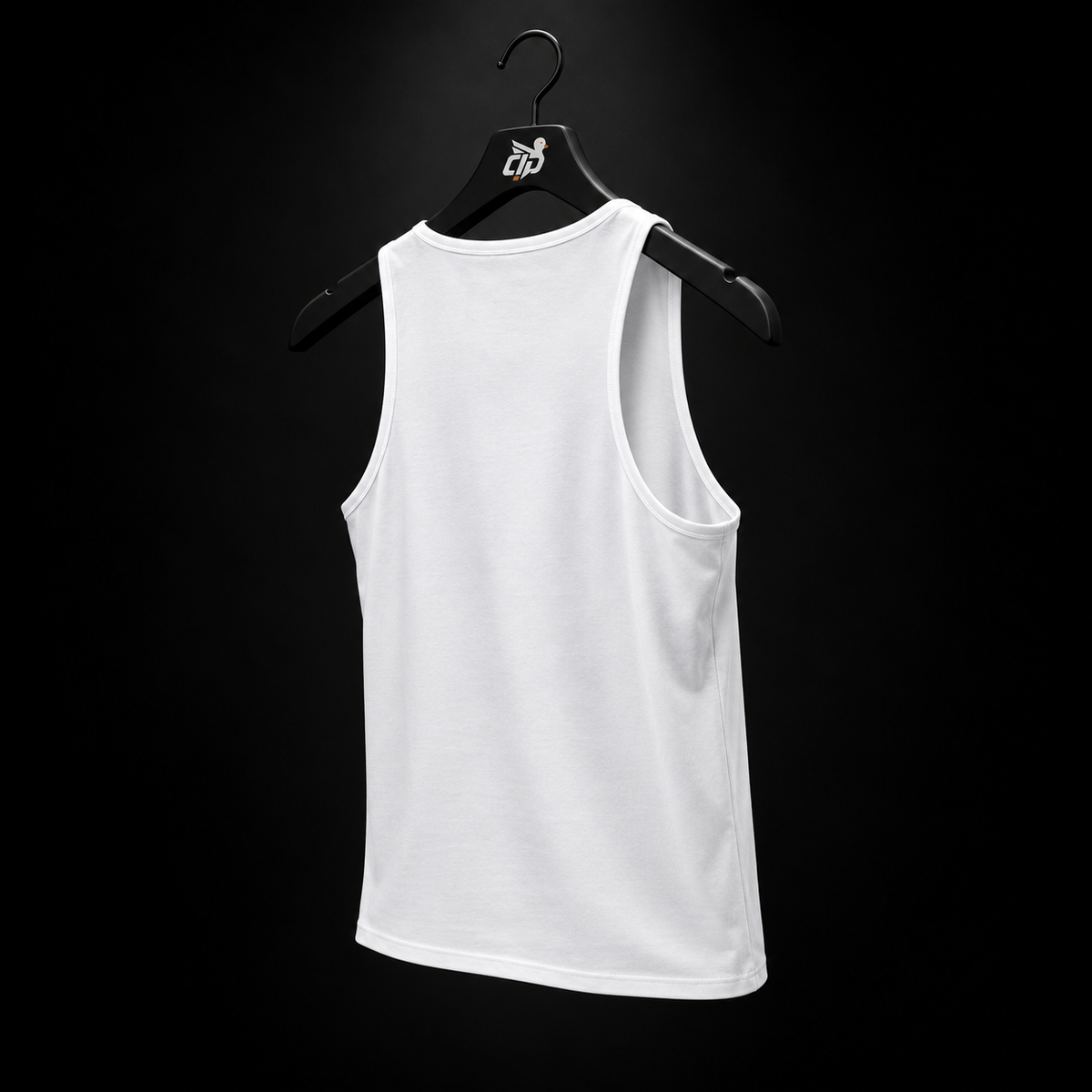 Gymshark Critical Tank White, vista trasera — Crazy!Duck Hype