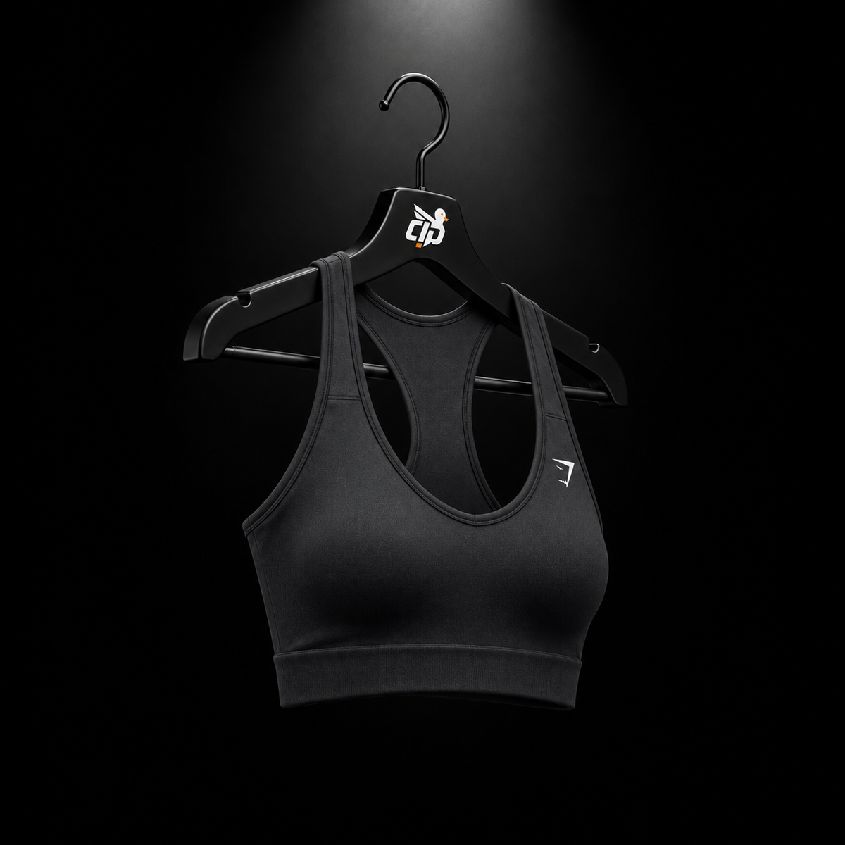 Gymshark Everyday Seamless Crop Tank Black, vista completa — Crazy!Duck Hype