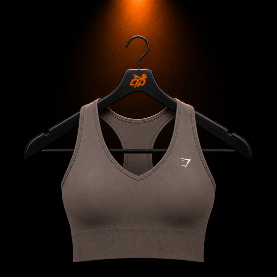 Everyday Seamless Crop Tank "Cool Brown"